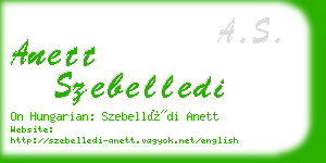 anett szebelledi business card